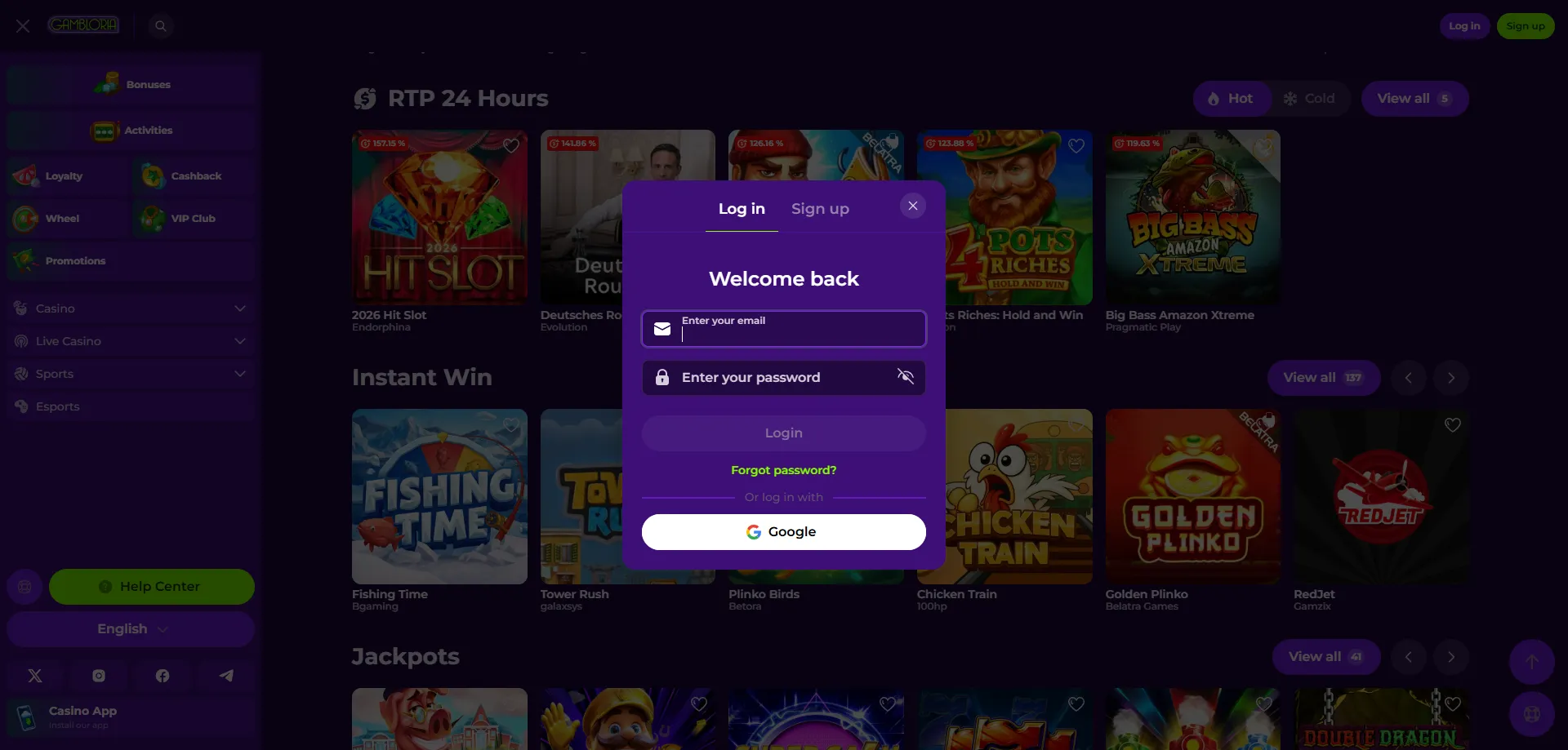 Gambloria Casino Login und Sicherheit &ndash; &Ouml;sterreich 2026