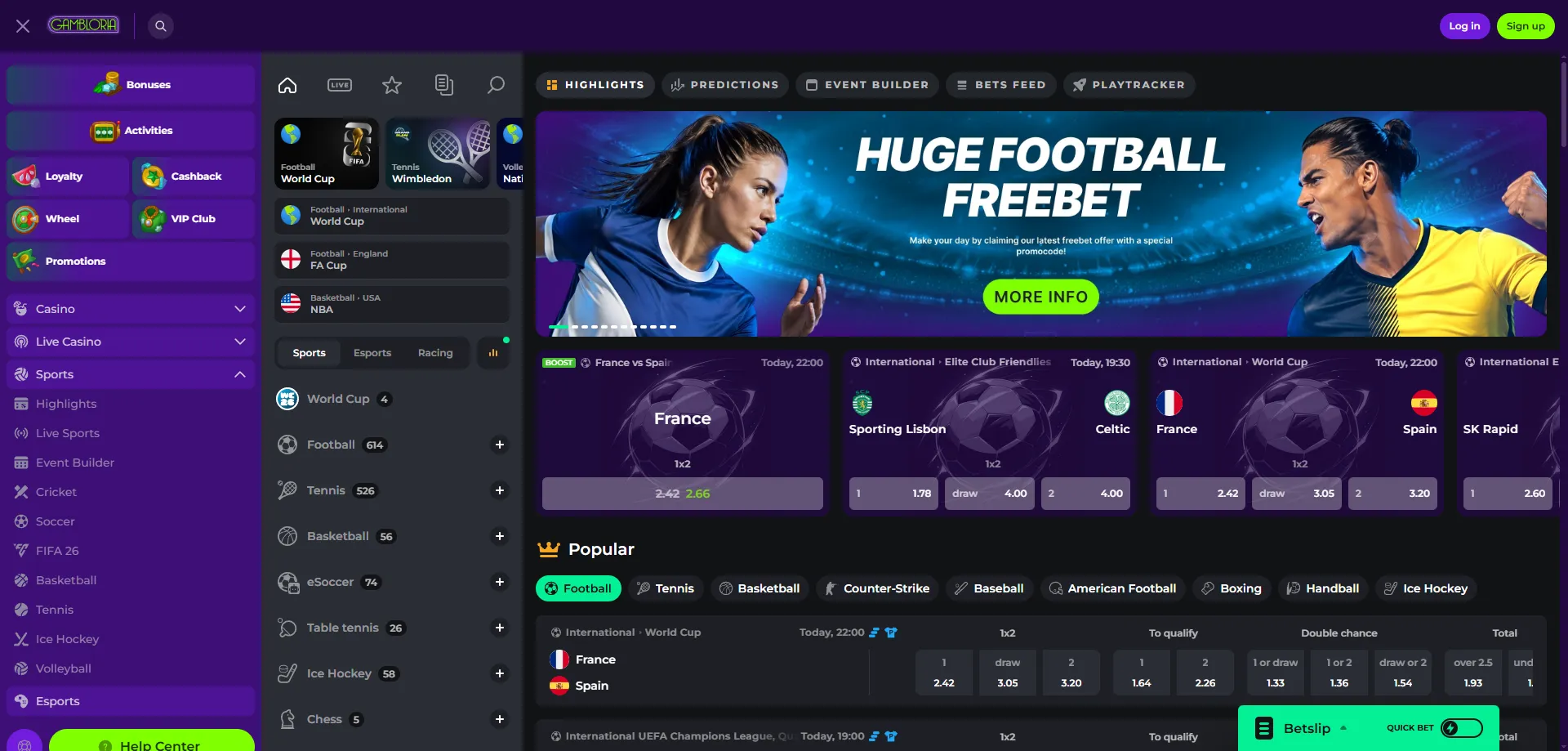 Gambloria Casino Sportwetten &Ouml;sterreich &ndash; Esports und Sport